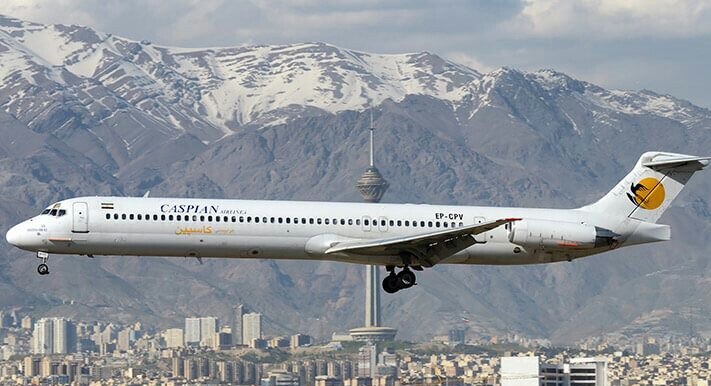 برقراری پرواز هواپیمایی کاسپین در مسیر تهران زاهدان تهران