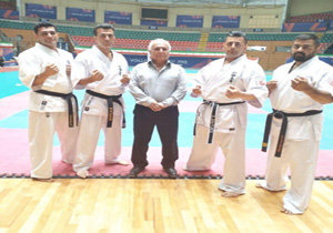 حضور ۴ مربی مهابادی در مسابقات کاراته شمالغرب کشور