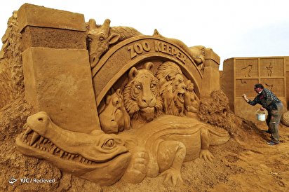 جشنواره مجسمه های شنی در بلژیک