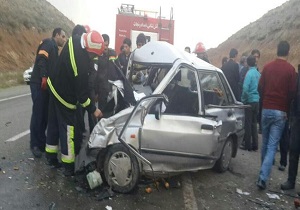 تصادف در محور دامغان _ جندق جان یک نفر را گرفت