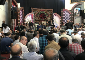 پیکر مرحوم حسین خلج توسط عاشقان آقا اباعبدالله (ع) تشییع شد