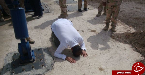 سجده شکر شهید طهرانی مقدم پس از آزمایش موشکی +عکس