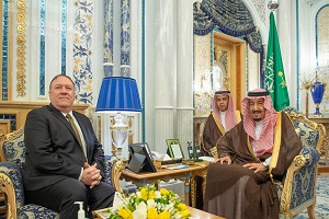 دیدار وزیر خارجه آمریکا با پادشاه سعودی