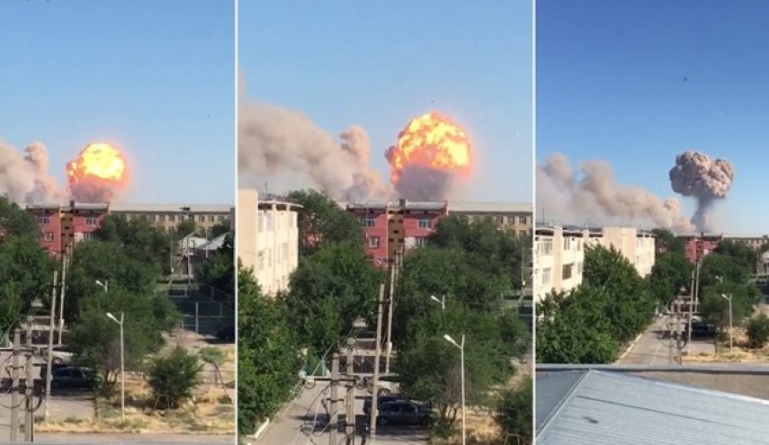 انفجار در انبار مهمات ارتش قزاقستان/دست&zwnj;کم ۴۰ هزار نفر تخلیه شدند
