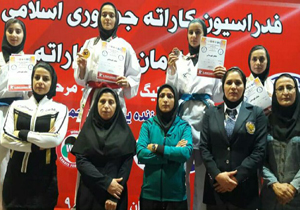 کسب عنوان سوم در لیگ کاراته وان کشور