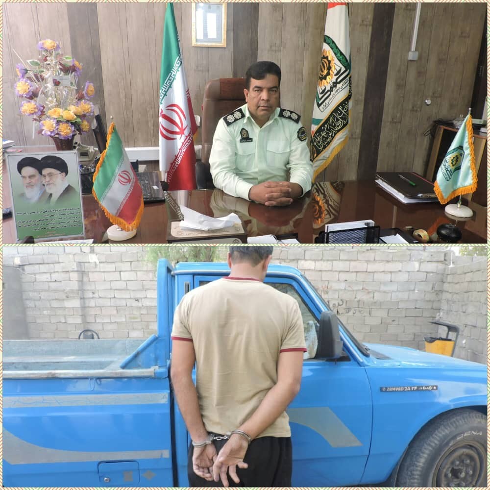 خودروی سرقتی به مقصد نرسید