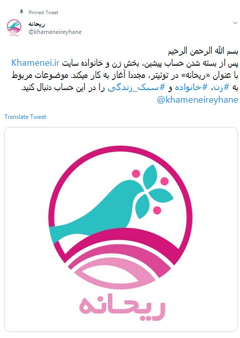حساب کاربری ریحانه فعالیت خود را در توییتر از سر گرفت +عکس