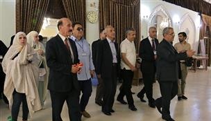 تشرف ۲۳ نفر از اساتید دانشگاه سوریه به حرم رضوی