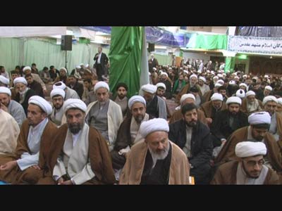 ورود حضرات آیات جوادی آملی و سبحانی به مشهد