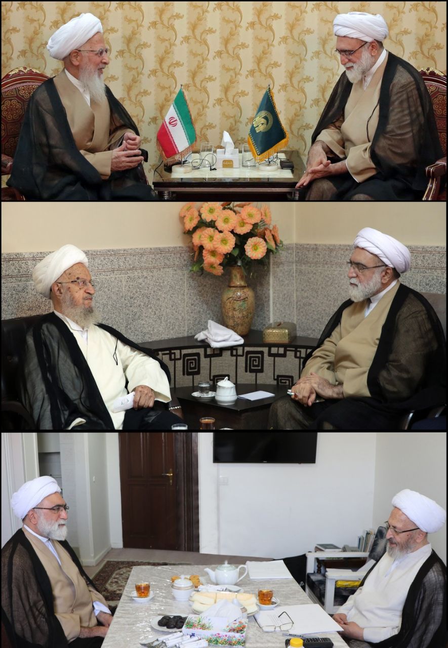دیدار حجت الاسلام مروی با مراجع عظام در مشهد +عکس