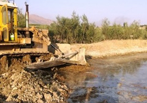 رفع تصرف و آزادسازی زمین‌های حریم رودخانه در جهرم