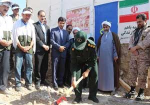 آغاز ساخت مسکن مددجویان سیل‌زده با مشارکت سپاه