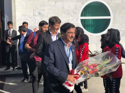 استقبال گرم مردمی از تیم ملی فوتسال زیر 20 سال افغانستان در کابل