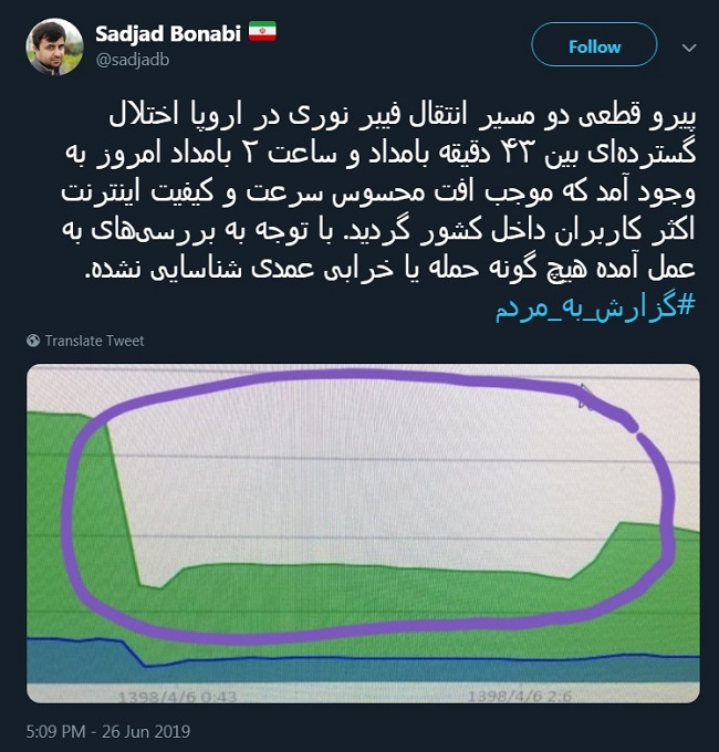 عامل اختلال اینترنت کشور و کندی سرعت / امکان حملات سایبری وجود دارد؟ + عکس