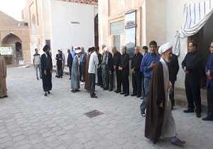 آیین یادبود آیت الله نقوی در قاین برگزار شد