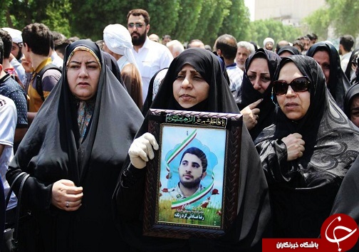 پیکر پاک شهیدان حمودی و بلند در اهواز تشییع شد+تصاویر