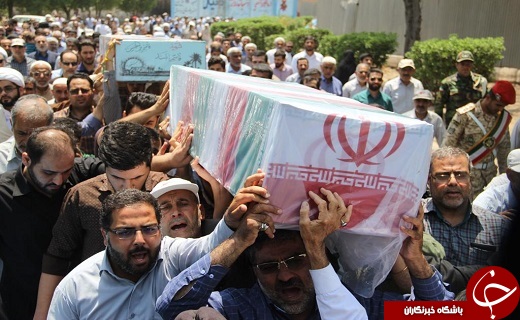پیکر پاک شهیدان حمودی و بلند در اهواز تشییع شد+تصاویر