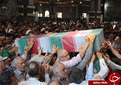 پیکر پاک شهیدان حمودی و بلند در اهواز تشییع شد+تصاویر