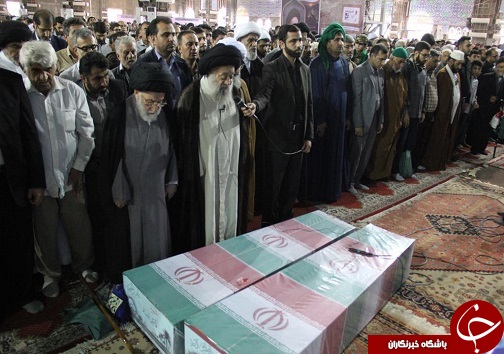 پیکر پاک شهیدان حمودی و بلند در اهواز تشییع شد+تصاویر