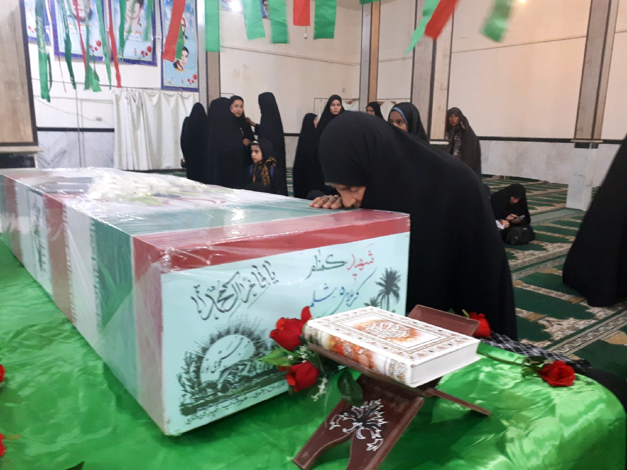وداع با پیکر مطهر شهیدگمنام ۱۷ ساله در خوشاب