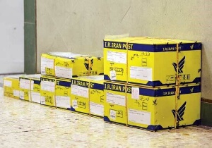 ارسال ۵۰ مرسوله پستی به خارج از کشور