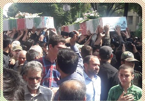 تشییع پیکر شقایق های خونین در نصف جهان