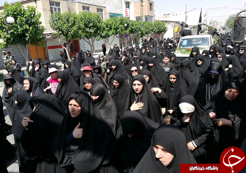 تصاویر مراسم تشییع شهدای دفاع مقدس در شهرکرد