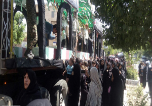 برگزاری مراسم استقبال از ۱۰ شهید گمنام در فاروج و شیروان