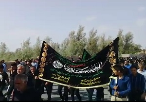 کاروان عزاداری به مناسبت شهادت امام جعفر صادق (ع) در «نوق» + فیلم