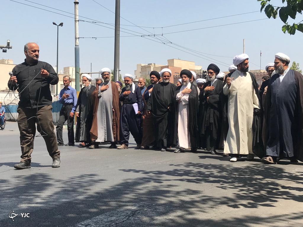 مراسم عزاداری رئیس مذهب شیعه در دفتر آیت الله حکیم برگزار شد + تصاویر