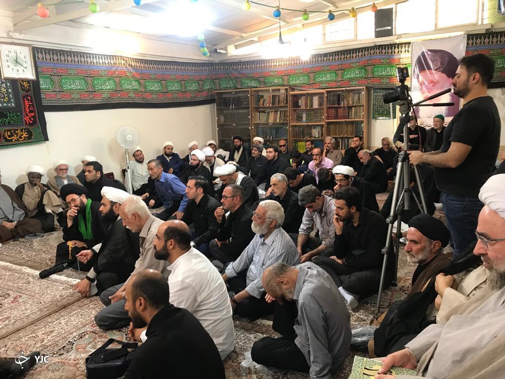 مراسم عزاداری رئیس مذهب شیعه در دفتر آیت الله حکیم برگزار شد + تصاویر