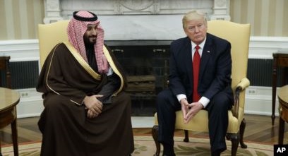 تحقیر ولیعهد سعودی در نشست گروه ۲۰ از سوی ترامپ +فیلم