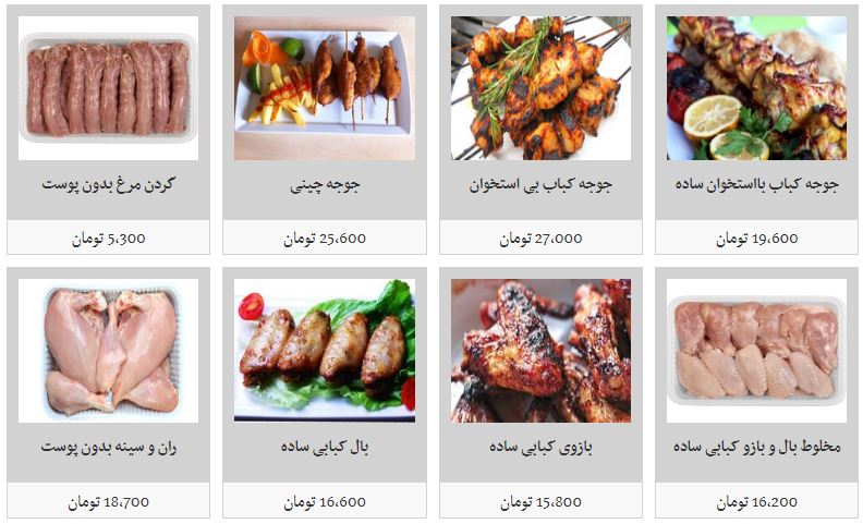 &nbsp;قیمت مرغ و انواع آلایش خوراکی در میادین میوه و تره بار