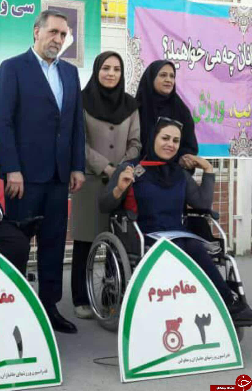 بانوی کرمانی بر سکوی سوم مسابقات پارا دو و میدانی ایران