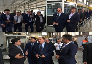 بازدید والی نیمروز افغانستان از پایانه مرزی شمال سیستان و بلوچستان