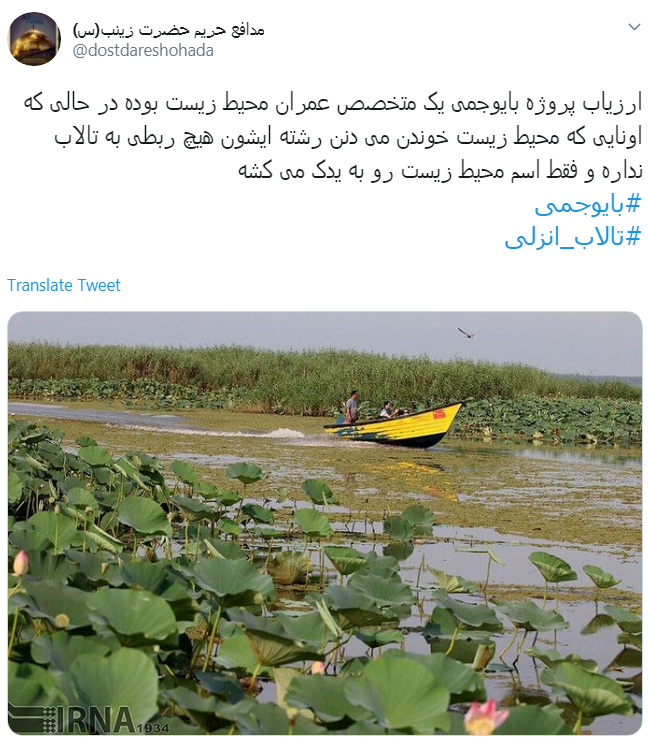 #تالاب_انزلی دیگر جان نداره/ اجرای #بایوجمی ریسک پذیر است