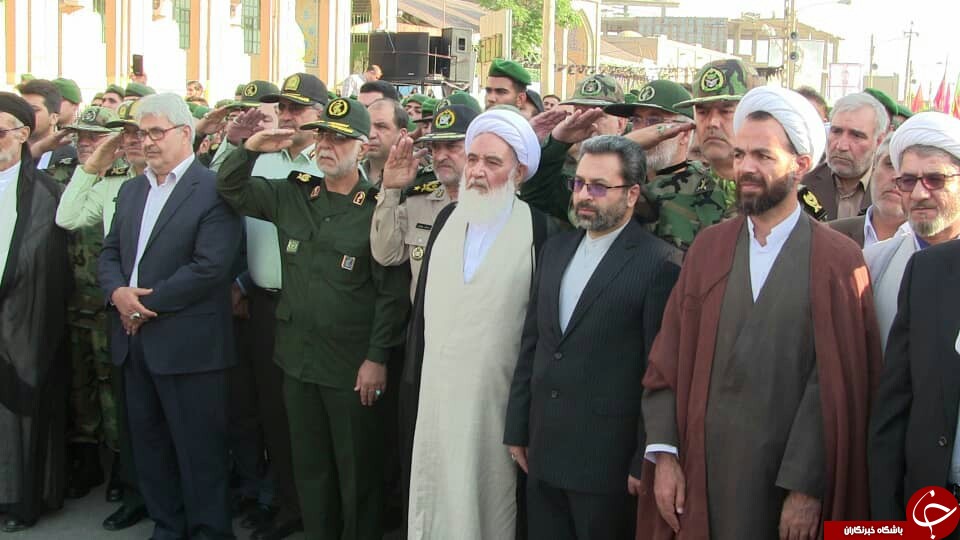 تشییع پیکر مطهر شهید ادبیان در استان کرمانشاه