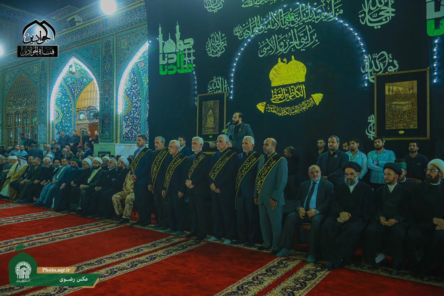مراسم تعویض پرچم حرم امامین کاظمین(ع) +تصاویر