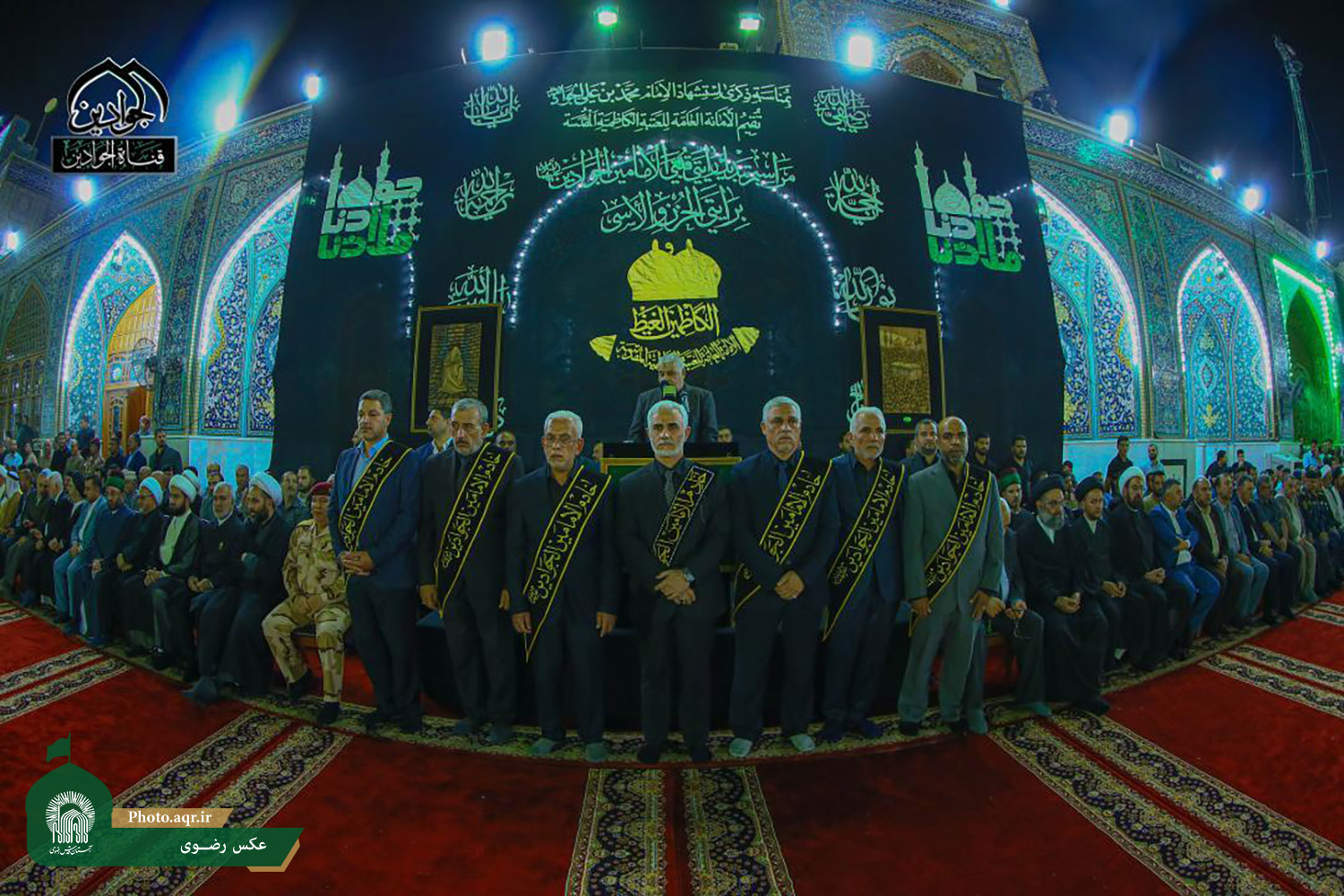 مراسم تعویض پرچم حرم امامین کاظمین(ع) +تصاویر