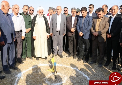 کلنگ زنی پایگاه امداد و نجات بین شهری شهدای گلگیر مسجدسلیمان