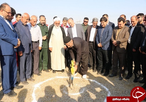 کلنگ زنی پایگاه امداد و نجات بین شهری شهدای گلگیر مسجدسلیمان