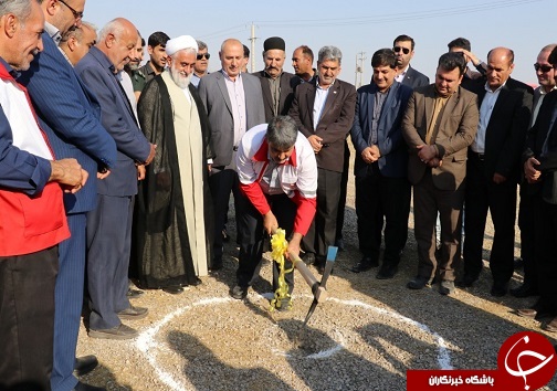 کلنگ زنی پایگاه امداد و نجات بین شهری شهدای گلگیر مسجدسلیمان