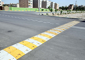 احداث سرعت گیر با هدف کاهش حوادث در یکی از خیابان‌های گرگان