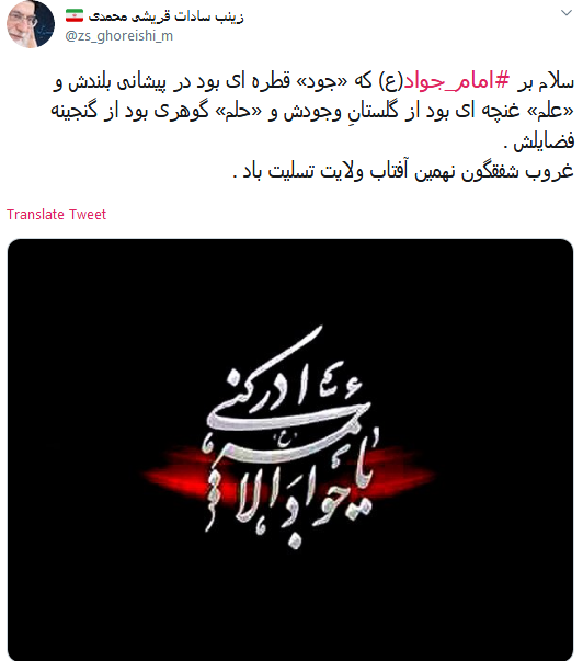 #جواد_الائمه/ بعد از حسین هیچ امامی به وقت مرگ، مثل تو ای ولی خدا  تشنه جان نداد