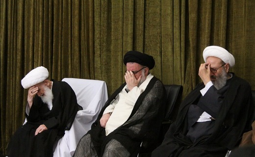 مجلس روضه امام جواد(ع)در بیوت مراجع تقلید برپا شد+عکس
