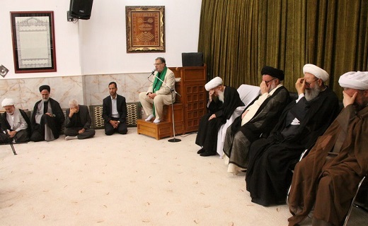 مجلس روضه امام جواد(ع)در بیوت مراجع تقلید برپا شد+عکس