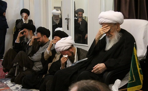 مجلس روضه امام جواد(ع)در بیوت مراجع تقلید برپا شد+عکس