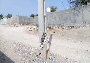 وضعیت خطرناک تیربرق در روستای «رضوان» + فیلم