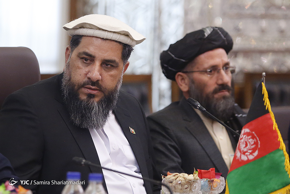 گزارش تصویری از دیدار رئیس مجلس سنای افغانستان با رئیس مجلس ایران