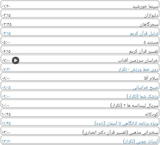 کنداکتور پخش برنامه&zwnj;های شبکه خراسان رضوی